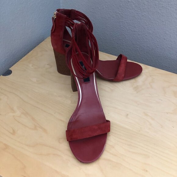 WHBM Margot Ankle Wrap Leather Sandals - Picture 9 of 14
